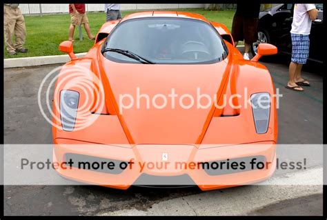 Orange Ferrari Enzo @ Cars and Coffee | Supra Forums