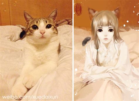 Chinese Artist Creates Human Version Of Cats And Dogs, And The Result Is On Point (22 Pics ...