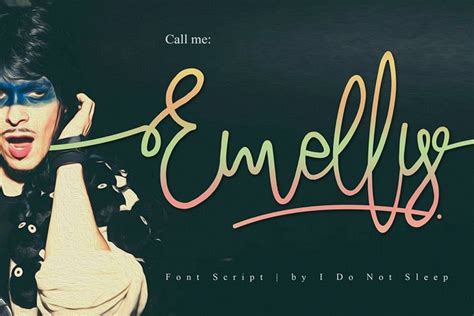 Emelly (113102) | Script Fonts | Font Bundles | Script fonts, Business illustration, Business ...