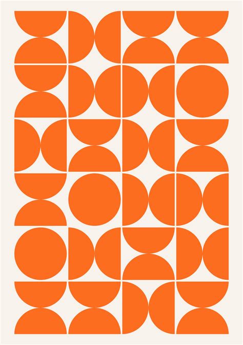 Orange Minimal Fine Art Print | Geometric, Abstract Wall Art | Printed ...