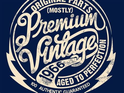 PREMIUM VINTAGE T-SHIRT 2 t-shirt design for commercial use - Buy t-shirt designs