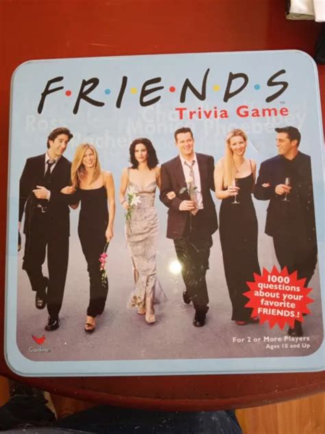 MATTHEW PERRY FRIENDS TV Show Trivia Board Game Tin Box Cardinal COMPLETE $22.00 - PicClick