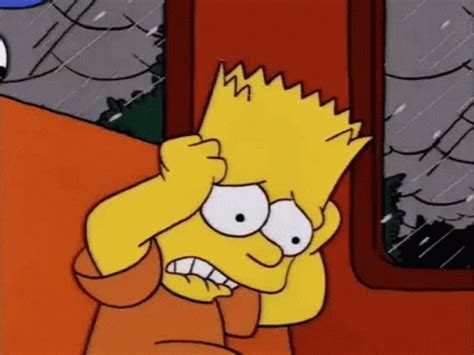 The Simpsons Bart Simpson GIF - TheSimpsons BartSimpson Anxious ...