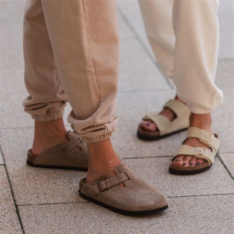 Womens Birkenstock Boston Soft footbed Clog (Taupe) - core-global.org