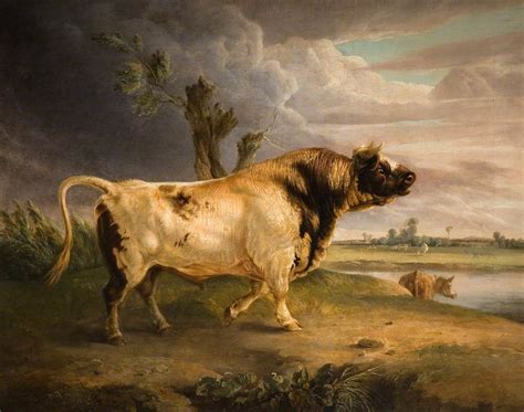 A Prize Bull | Cow paintings on canvas, History painting, Art day