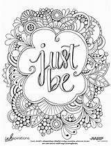 Mindfulness Quotes Coloring Pages Just Be  Free Printable sketch template