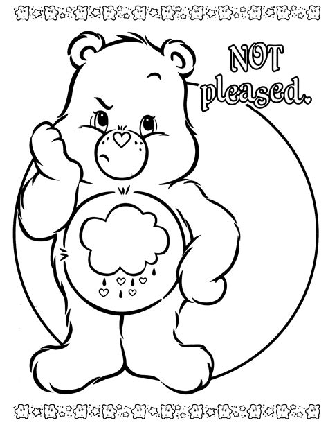 Care bear coloring pages to download and print for free