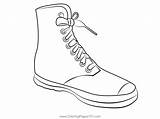 Sneaker Coloring Page For Kids  Free Shoes Printable Pages sketch template