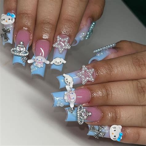 25 Best Y2K Nail Ideas to Try | Really cute nails, Unique acrylic nails, Nails