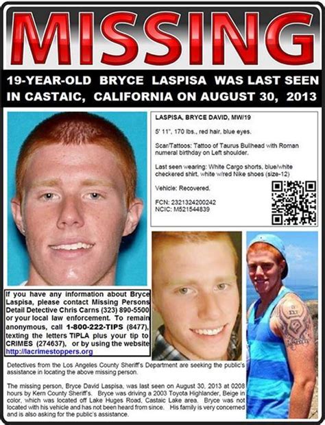 Bryce Laspisa is still missing. Roman Numeral Birthday, Red Nike Shoes ...