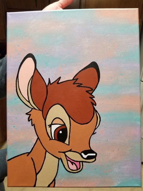 Disney Acrylic Painting Easy Cartoon