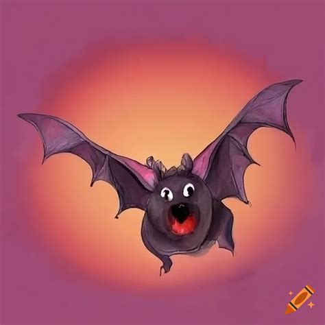 Cute happy bat on Craiyon
