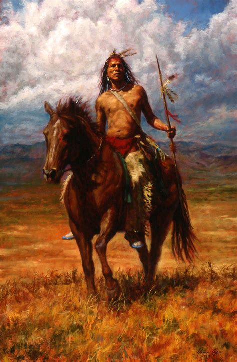 native american paintings images | James Ayers Native American Indian art - Master of His Land ...