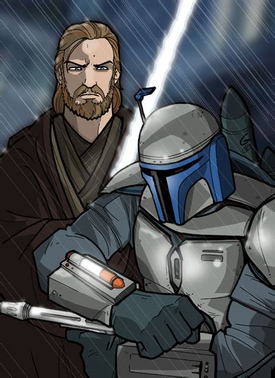 Obi-Wan vs. Jango by grantgoboom on DeviantArt