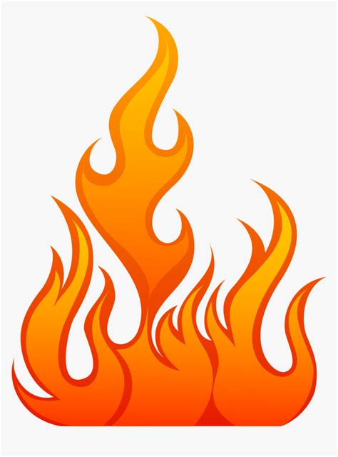 Hell Clipart Fire Sparks - Fire Flame Vector Png, Transparent Png - kindpng