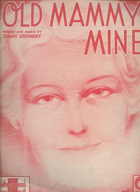 Old Mammy Mine [Vintage Piano Sheet Music] by Jimmy Kennedy: (1935) Sheet Music | Little Stour ...