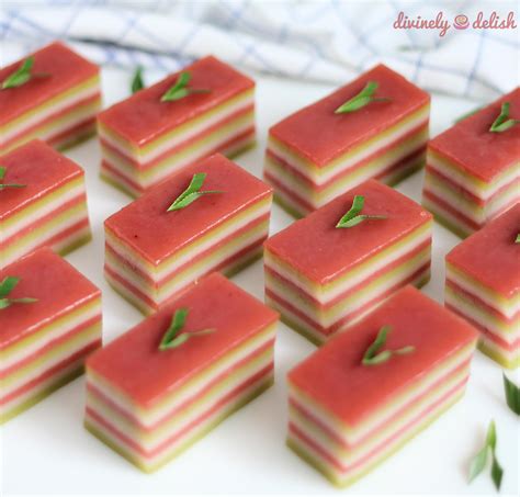 Kuih Lapis (Steamed Layer Cake) | Divinely Delish