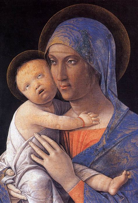 Andrea Mantegna (1431-1506), c. 1480, Madonna and Child, Accademia Carrara, Bergamo ...