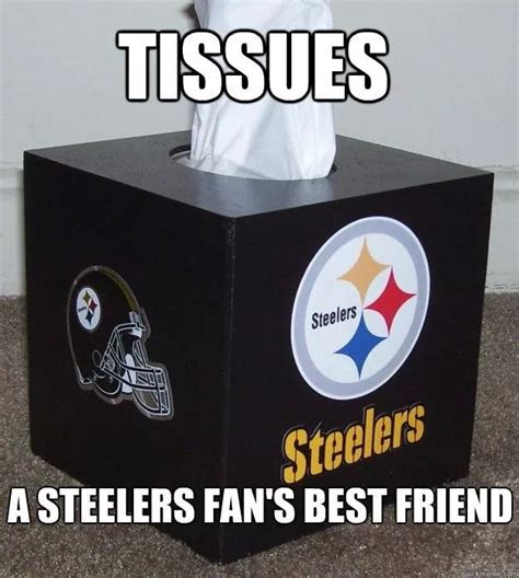 Tissues for Steeler fans! Boo hoo! | Nfl memes funny, Funny football memes, Football humor nfl