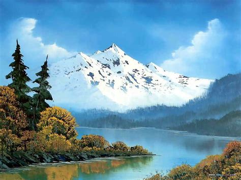 Peaceful Landscape Paintings by Bob Ross - Bob Ross Landscape Paintings ...