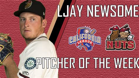 Modesto Nuts on Twitter: "The @CalLeague1 Pitcher of the Week is our very own Ljay Newsome! Ljay ...