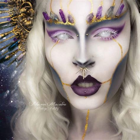 Uncanny valley. Amethyst goddess look. Lex. #Makeuplooks | Beau maquillage, Maquillage, Masques ...