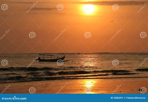 A Man Drifting His Boat On Mentarang River, Malinau, Borneo Royalty-Free Stock Image ...