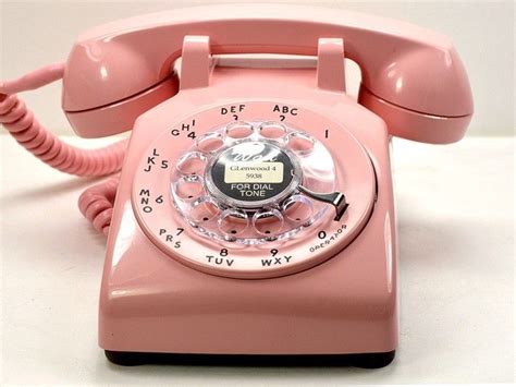 Vintage Pink Rotary Phone | Pink telephone, Retro phone, Desk phone