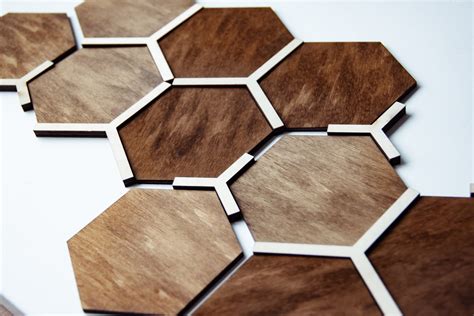 Honeycomb Wood Wall Decor Panelshoneycomb Wall Panelshexagon - Etsy