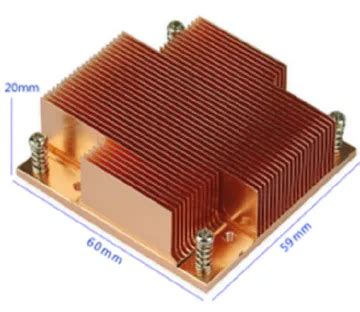 Pure Copper Skiving Heatsink Cpu Cooler Server Radiator, High Quality Pure Copper Skiving ...