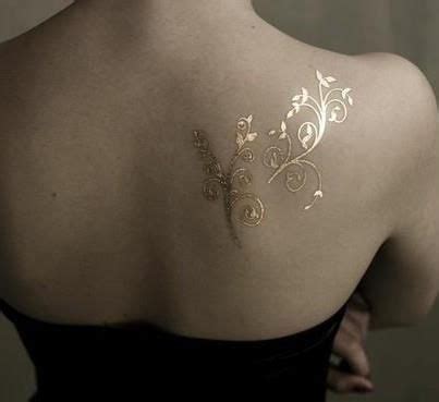 gold ink tattoo... Love this !!!!! I want to cover my body in this ...