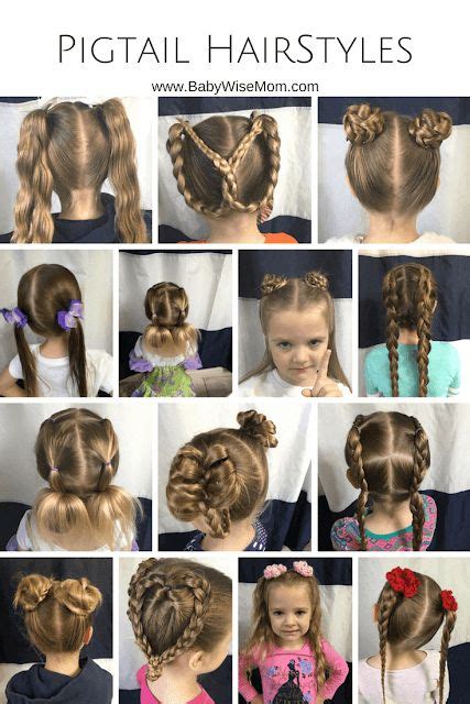 Pigtail hairstyles for girls. 14 pigtail hairstyles you can do #hair #hairstyles #toddler # ...