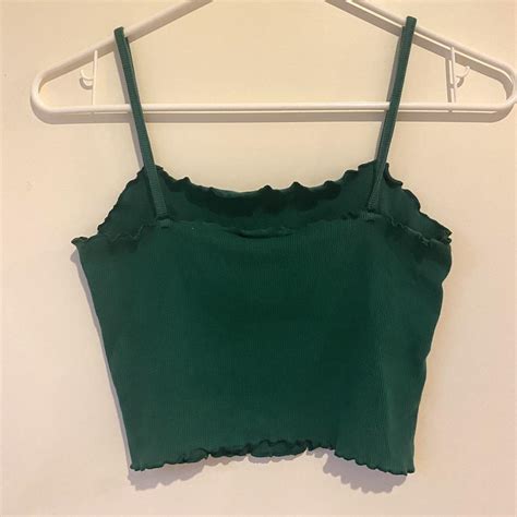 Simple dark green tank top Super cute basic top. No... - Depop