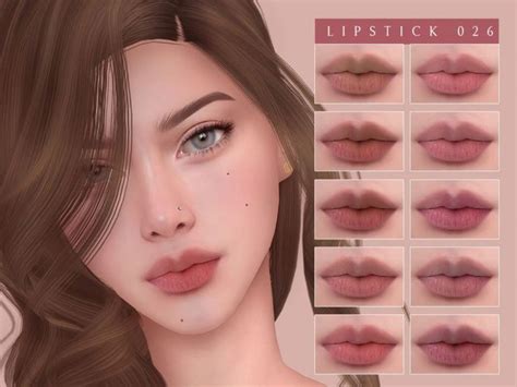 Lipstick 026 – LutessaSims | Sims 4, Sims 4 cc makeup, Sims