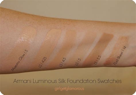 Armani Luminous Silk Foundation Photos + Swatches of shades: 4 - 4.25 ...