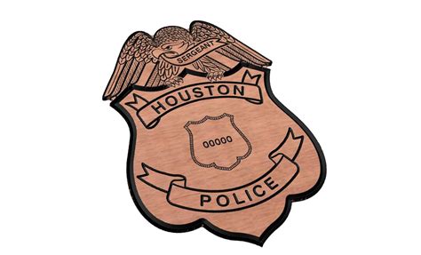 Houston Sergeant Police Badge SVG - Etsy