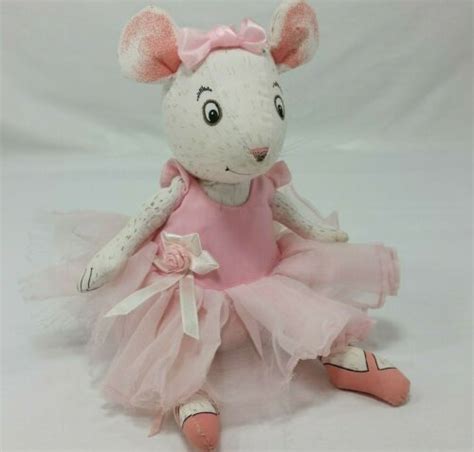 Angelina Ballerina Plush Doll Jointed Vintage 80s 1989 Stuffed Soft Toy Poseable # ...