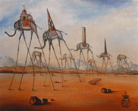 Salvador Dalí - Elephants II | Salvador dali art, Dali art, Salvador dali paintings