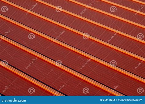 Metal Sheets for Lightweight Roofing, Corrugated Metal Roofing Stock Photo - Image of metal ...