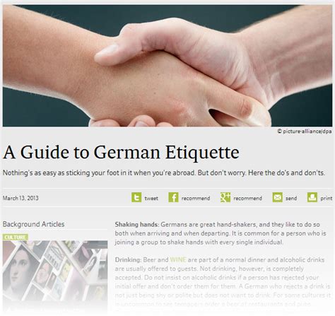 A Guide to German Etiquette | German, Learn german, German resources