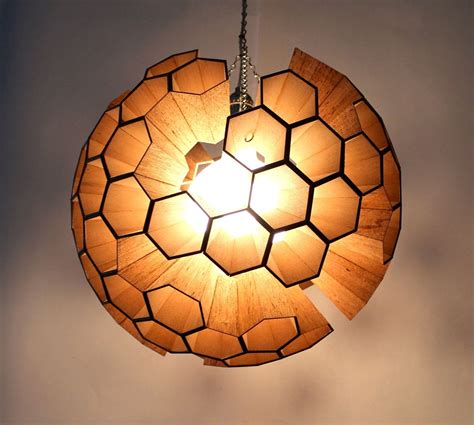 Lamp: Sphere of Hexagonal Cells by Margaret Barry Diy Lamp, Lamp Decor ...