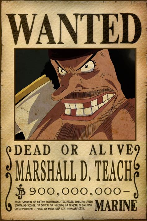 Blackbeard Wanted Poster by AnimeGalaxyHD on DeviantArt | One piece ...