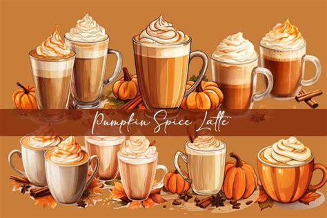 Pumpkin Spice Latte, PNG, Fall Decor Graphic by Space Pixel Playground ...