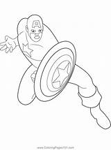 The Captain America Coloring Page For Kids  Free Calimero Printable sketch template