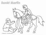 Sankt Martin Geschichte Lieder Und Ausmalbilder  Coloring sketch template