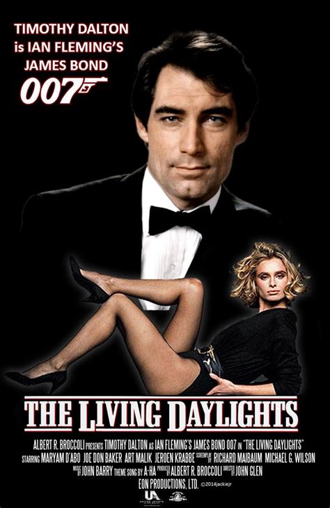 Timothy Dalton is James Bond in The Living Daylights. Collage by ...