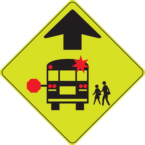 school_bus_stop_ahead | Driving Test Sample