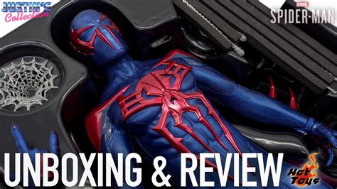 Hot Toys Spider-Man 2099 Black Suit Spider-Man PS4 Toy Fair Exclusive Unboxing & Review - YouTube