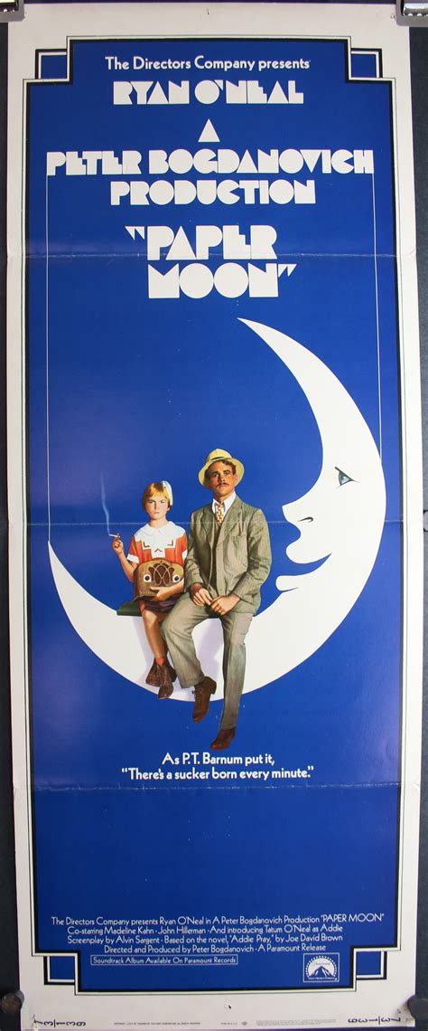 PAPER MOON, Original Vintage Insert Movie Theater Poster - Original ...