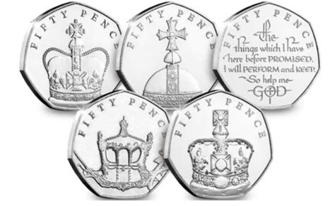 2018 Isle of Man Coronation 65th Anniversary 50p Coin Collection ...